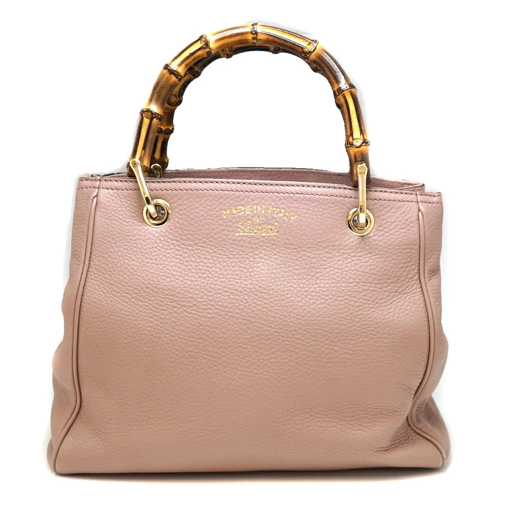 Gucci bag bamboo pink handbag